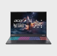 ACER Laptop Nitro 16S AI AN16S-61-R7CZ / AMD Ryzen AI 7 350, 16", WQXGA, 32 GB RAM, 1 TB SSD, NVIDIA GeForce RTX 5070 Ti, Windows 11, crna